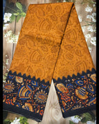 Ajrakh Print Malai Silk Saree - Traditional Elegance for Every Occasion - All things Beautiful ✨️