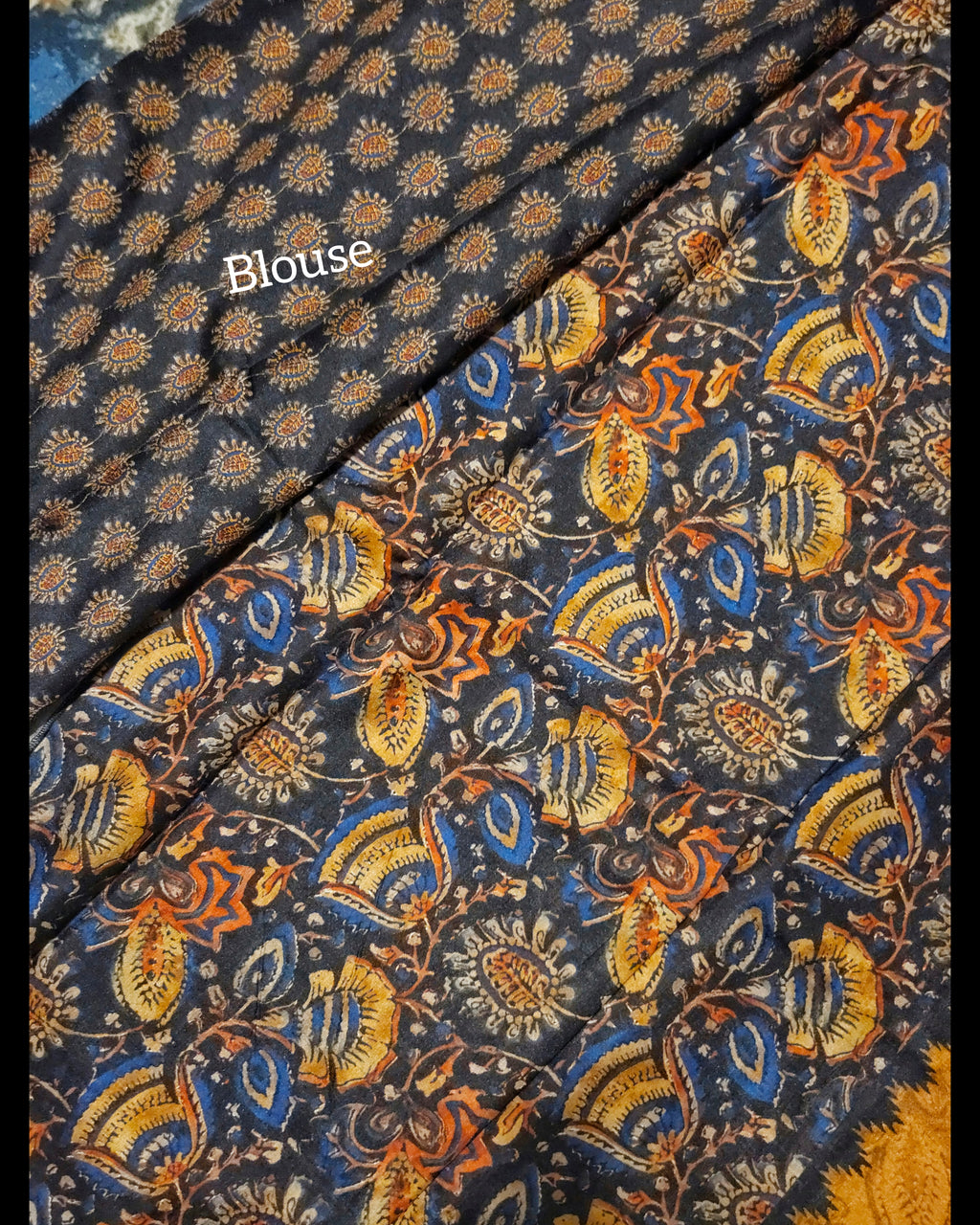 Ajrakh Print Malai Silk Saree - Traditional Elegance for Every Occasion - All things Beautiful ✨️