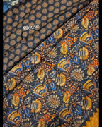 Ajrakh Print Malai Silk Saree - Traditional Elegance for Every Occasion - All things Beautiful ✨️