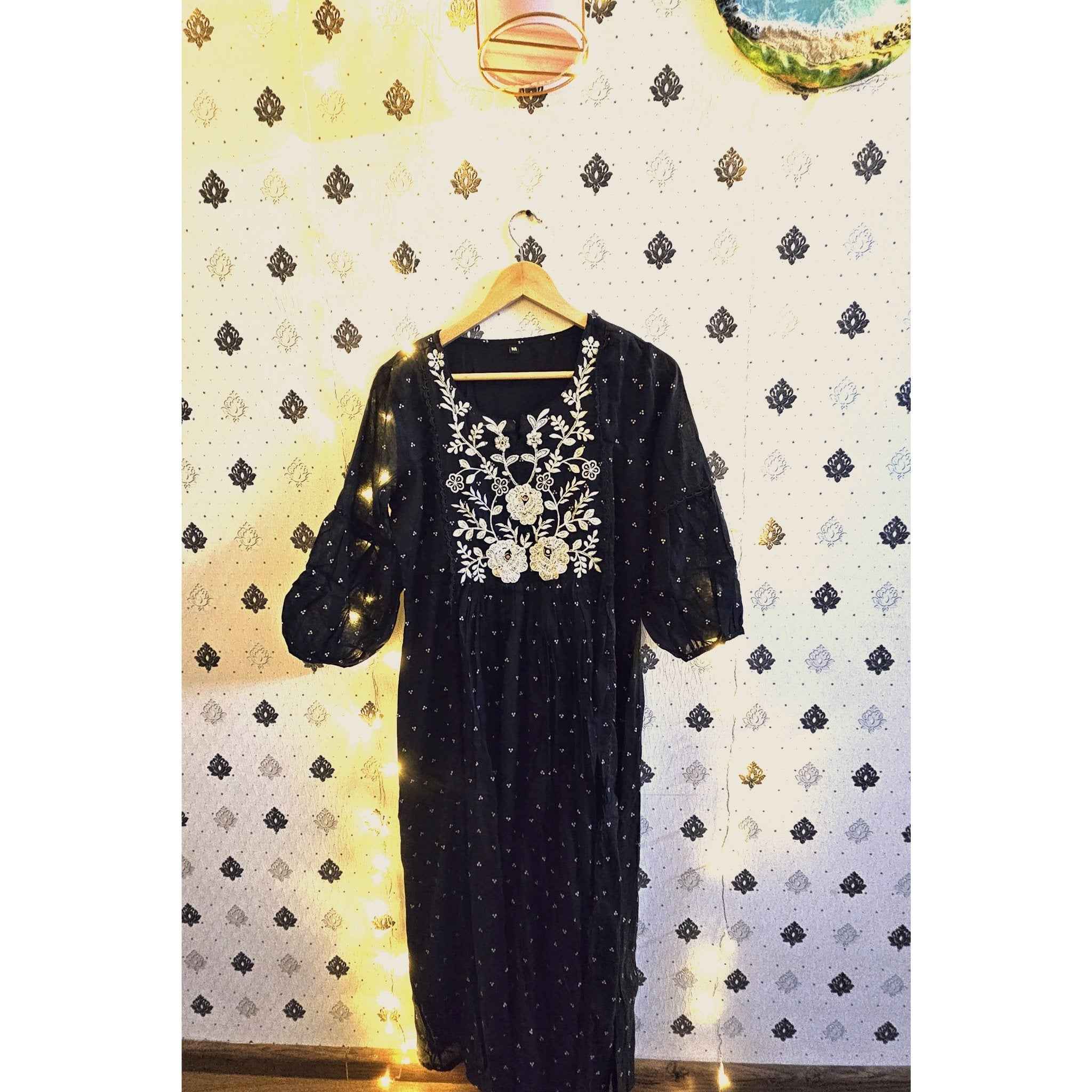 Black kurta set with dupatta -ATB - All things Beautiful ✨️