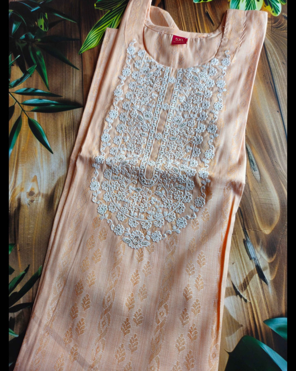 Embroidered Kurta - curvy collection- ATB