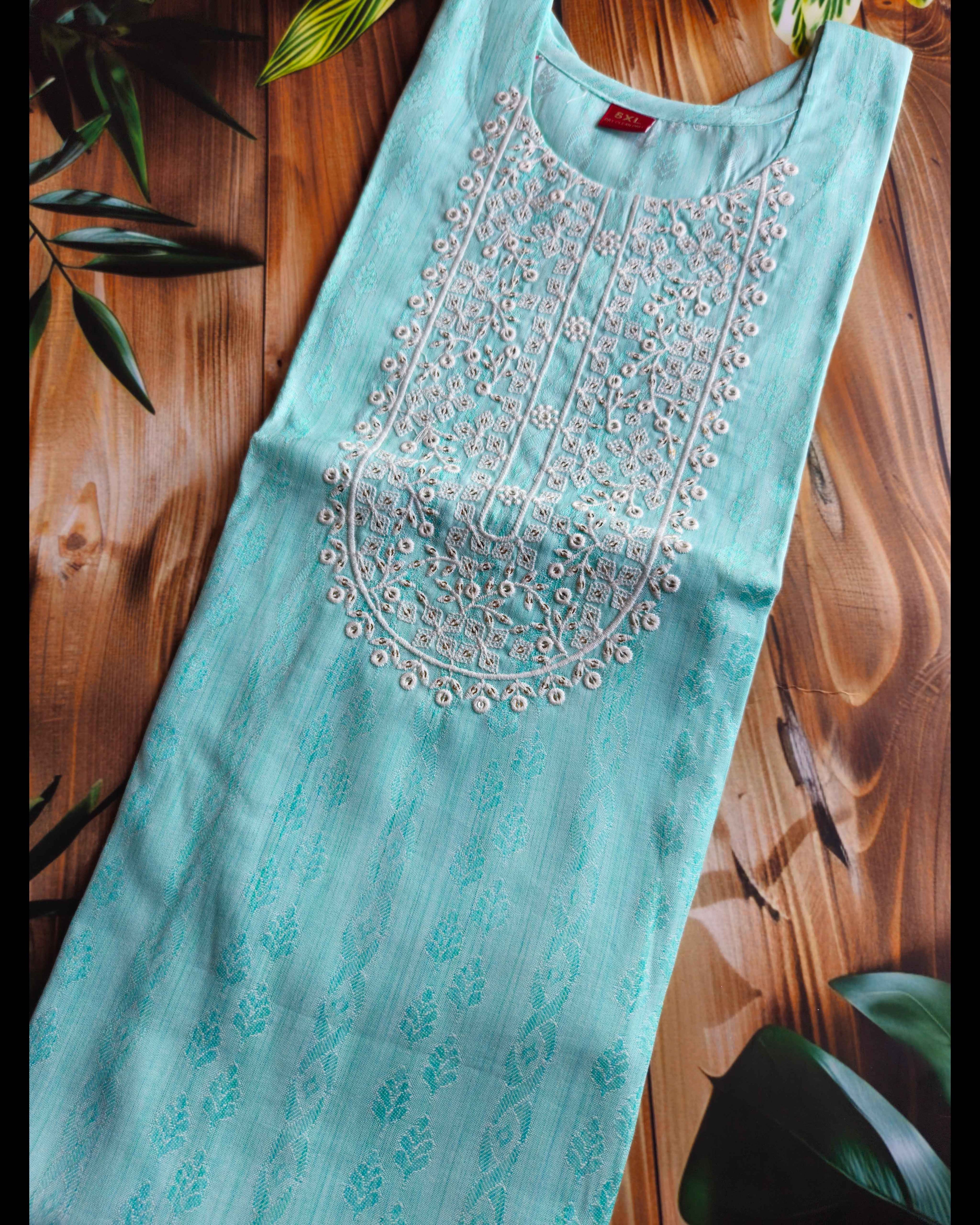 Embroidered Kurta - curvy collection- ATB - All things Beautiful ✨️