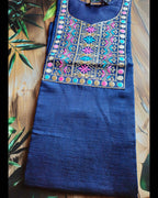 Embroidered kurta- Curvy collection - ATB