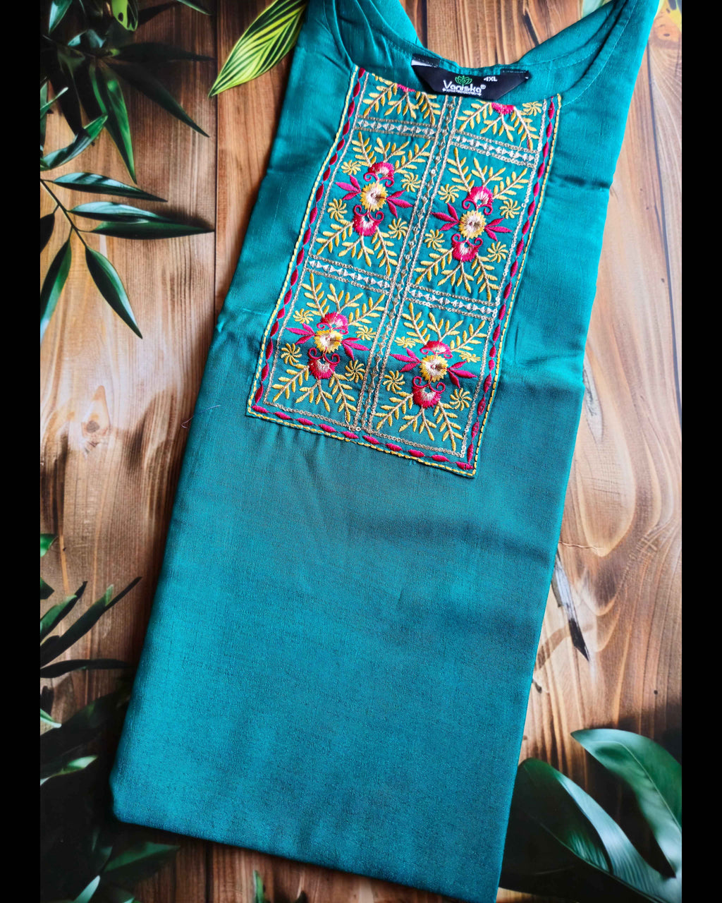 Embroidered kurta- Curvy collection - ATB