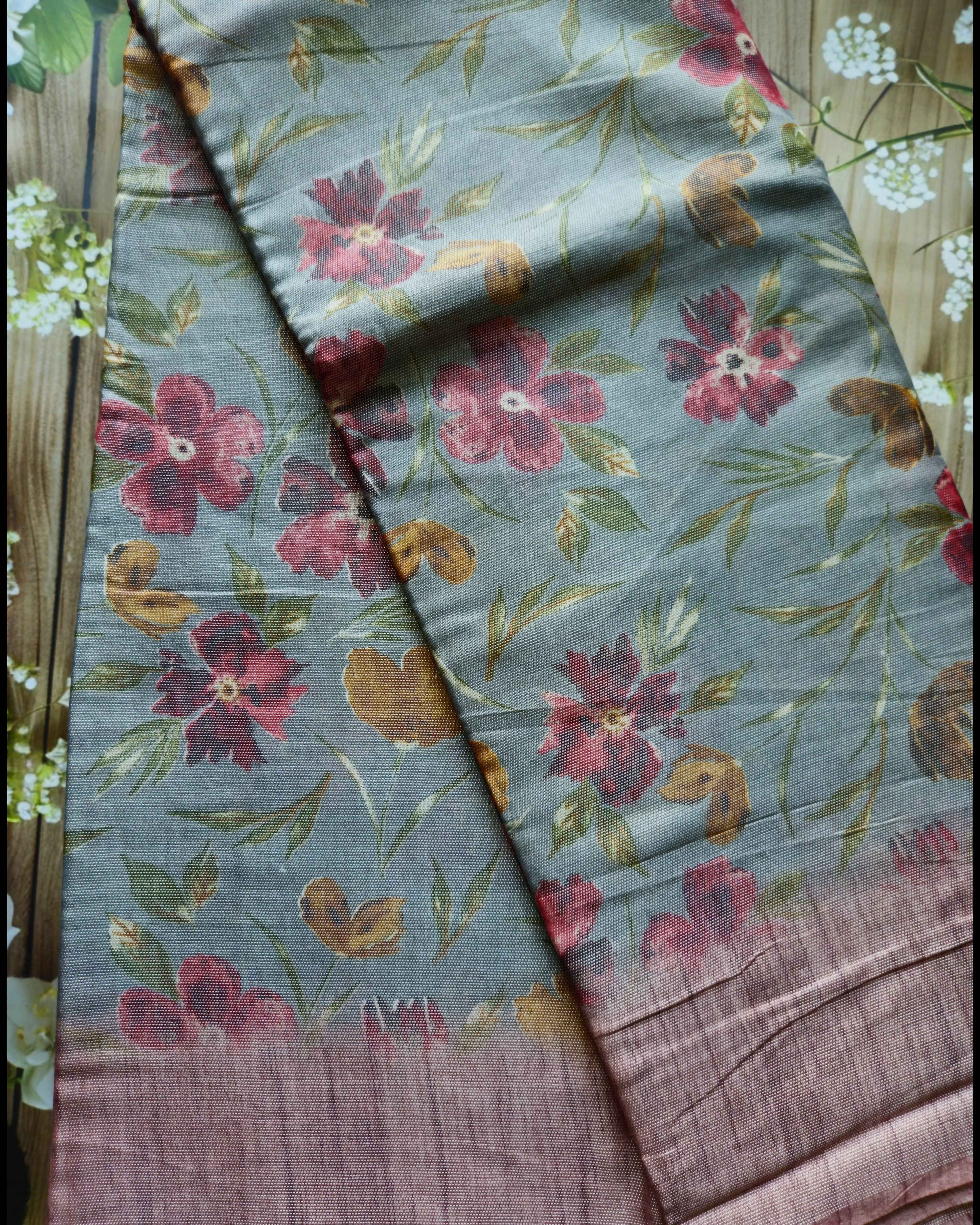 Handwoven Linen Saree - Luxurious ATB Collection - All things Beautiful ✨️