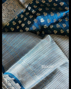 Handwoven Linen Saree - Luxurious ATB Collection