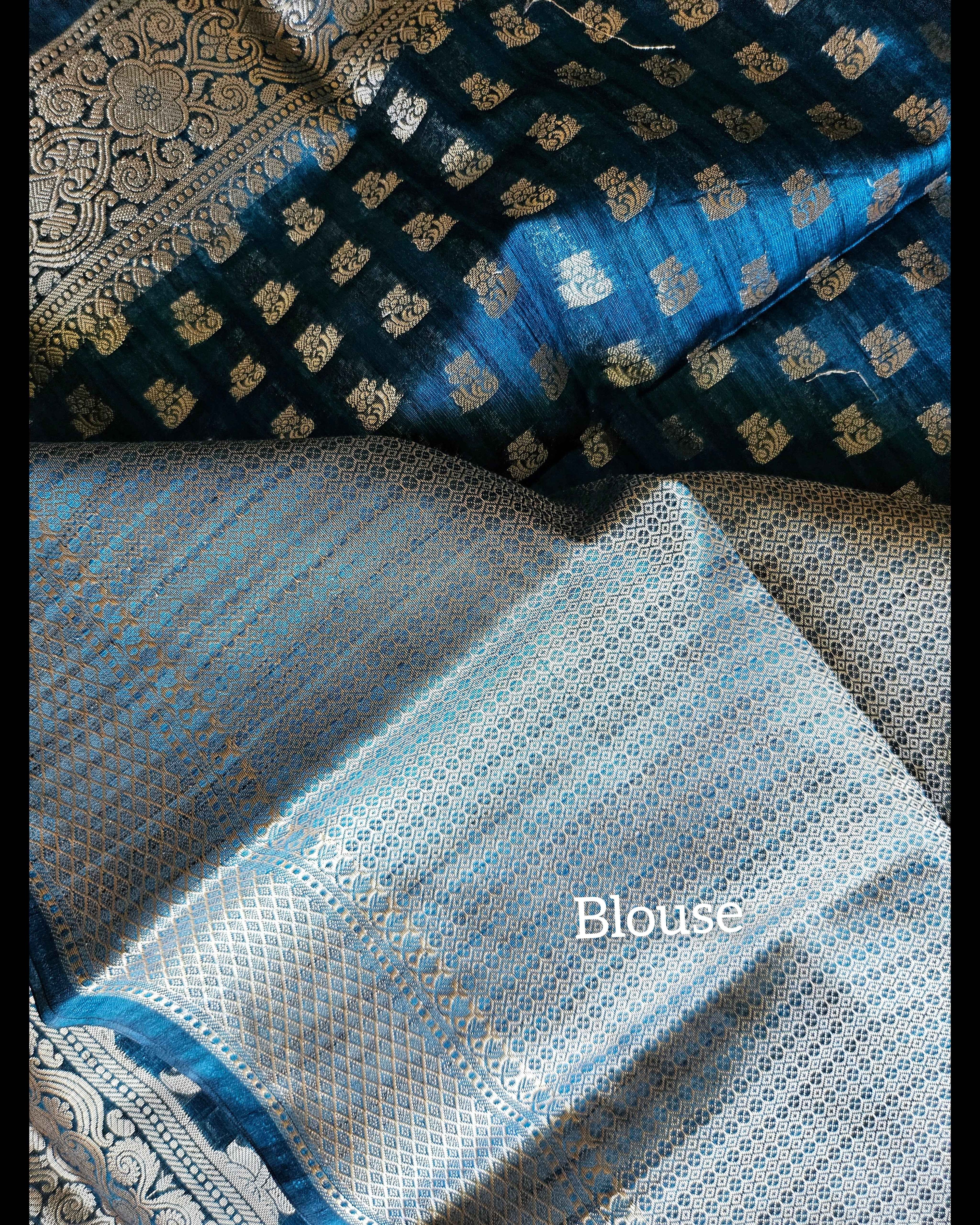 Handwoven Linen Saree - Luxurious ATB Collection