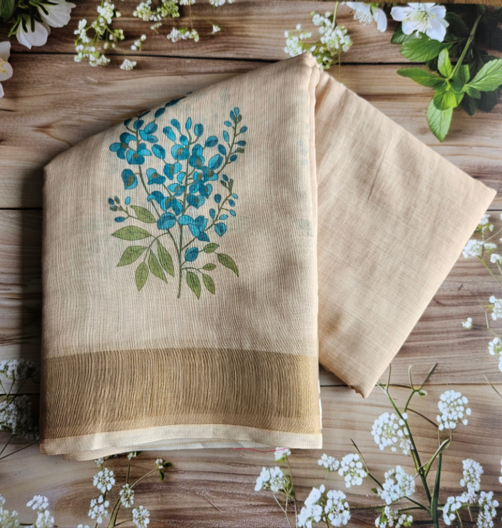 Butterfly bush - Linen Sarees - ATB - All things Beautiful ✨️