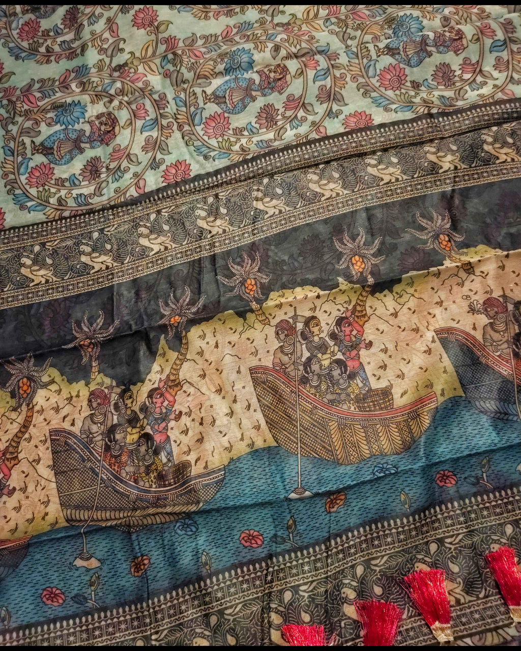 Kalamkari Chanderi Cotton Sarees - Elegant Handcrafted Indian Fashion ATB