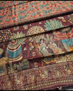 Kalamkari Chanderi Cotton Sarees - Elegant Handcrafted Indian Fashion ATB