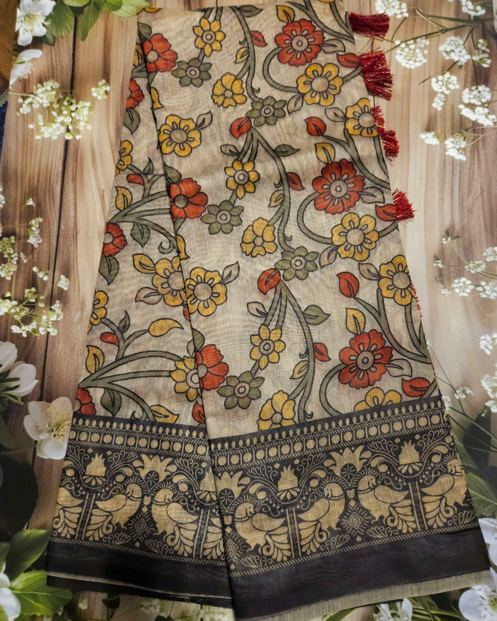 Kalamkari Chanderi Cotton Sarees - Elegant Handcrafted Indian Fashion ATB