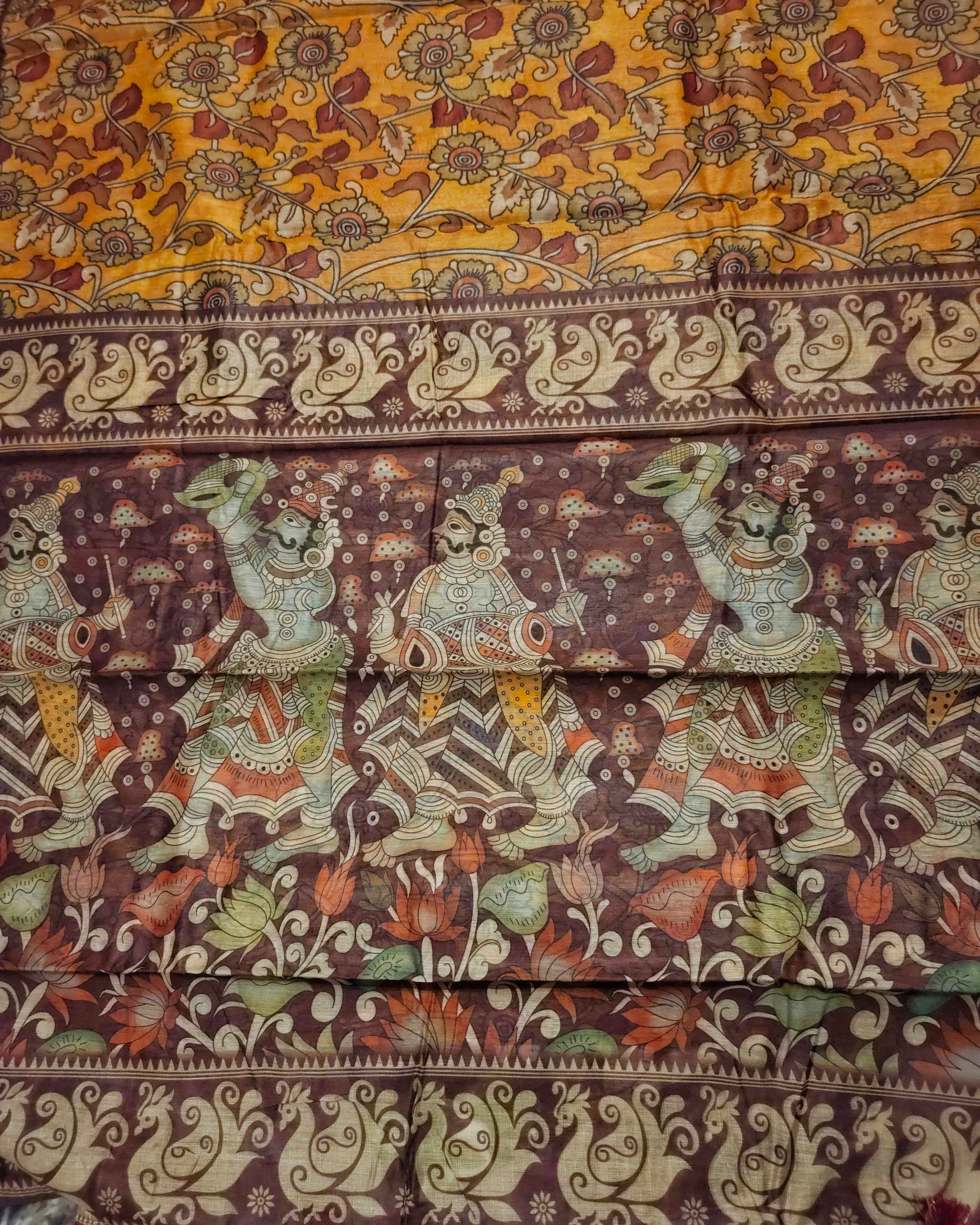 Kalamkari Chanderi Cotton Sarees - Elegant Handcrafted Indian Fashion ATB - All things Beautiful ✨️