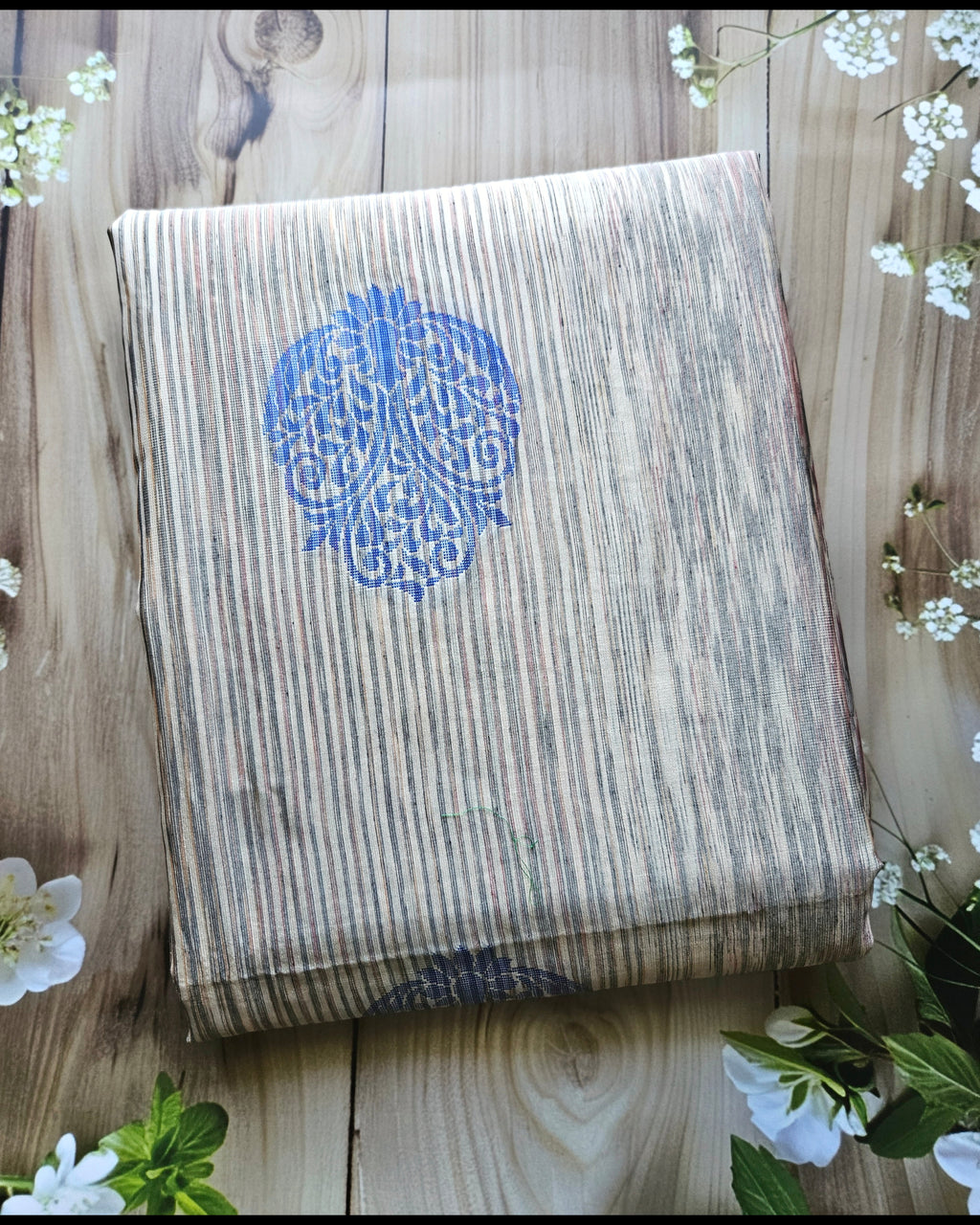 Light beige - Jute Cotton Premium Handwoven Sarees - ATB - All things Beautiful ✨️