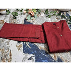 Maroon mirrorwork Kurta pant set - ATB