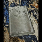 Metallic Grey Kubera Pattu saree