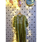 Olive green suit set with dupatta - ATB
