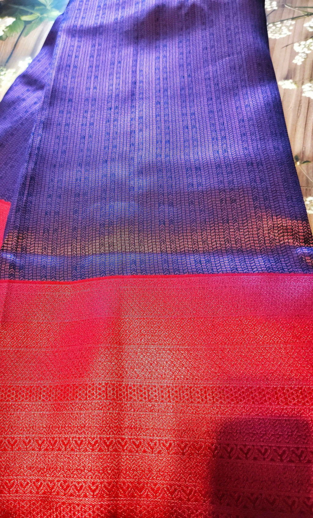 Pinkish purple dual tone - soft silk saree - ATB