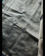 Teal Green Handwoven Sarees - Premium Jute Cotton Fibres, Handpicked & Handwoven by ATB