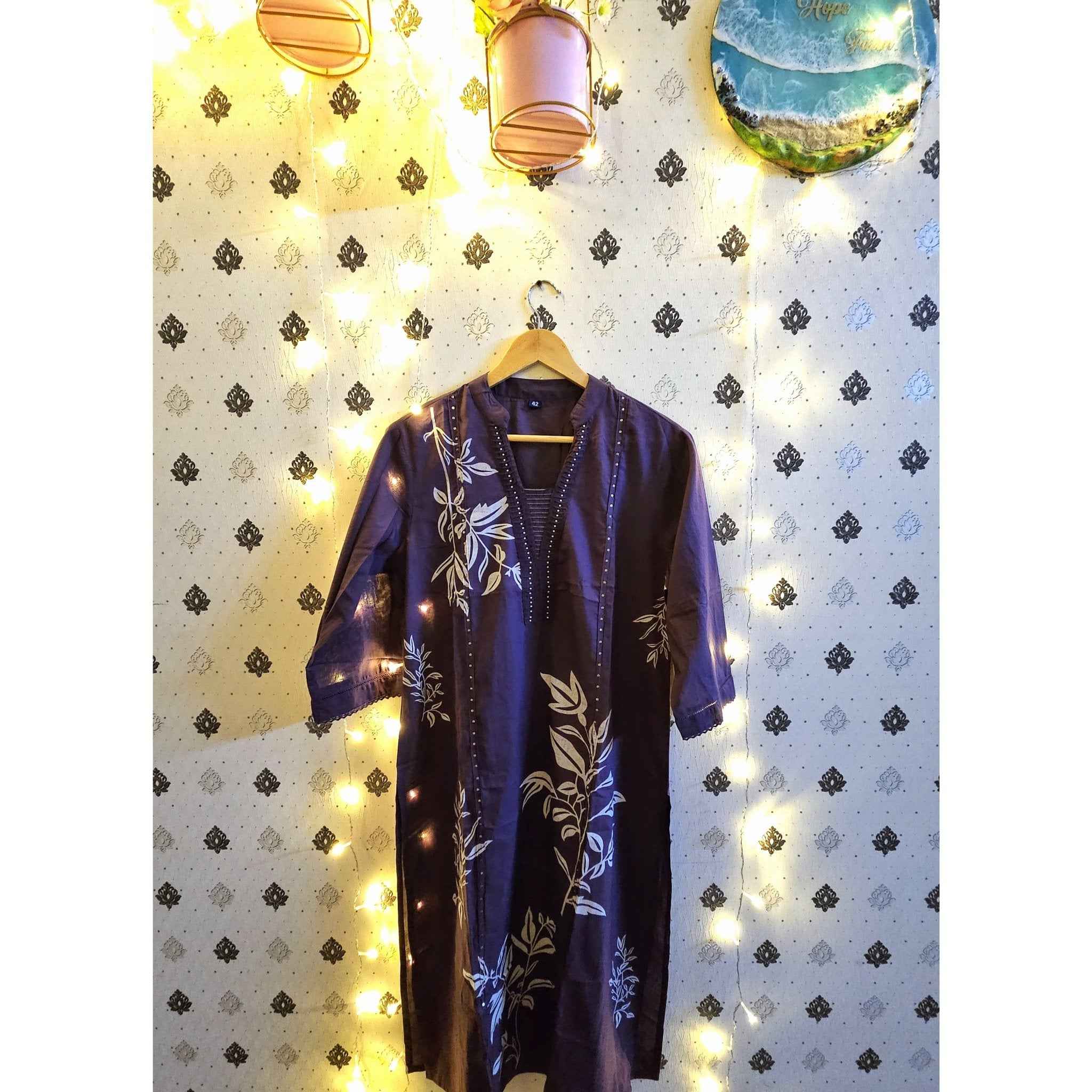 Violet Kurta Set with dupatta - ATB - All things Beautiful ✨️