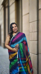 Mul Cotton Multicolour Striped Saree ATB ✨️ - Elegant and Stylish - All things Beautiful ✨️