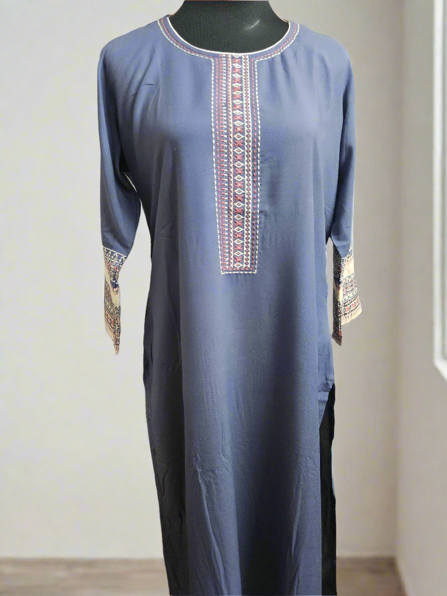 Daily wear embroidered women's kurta - ATB - All things Beautiful ✨️