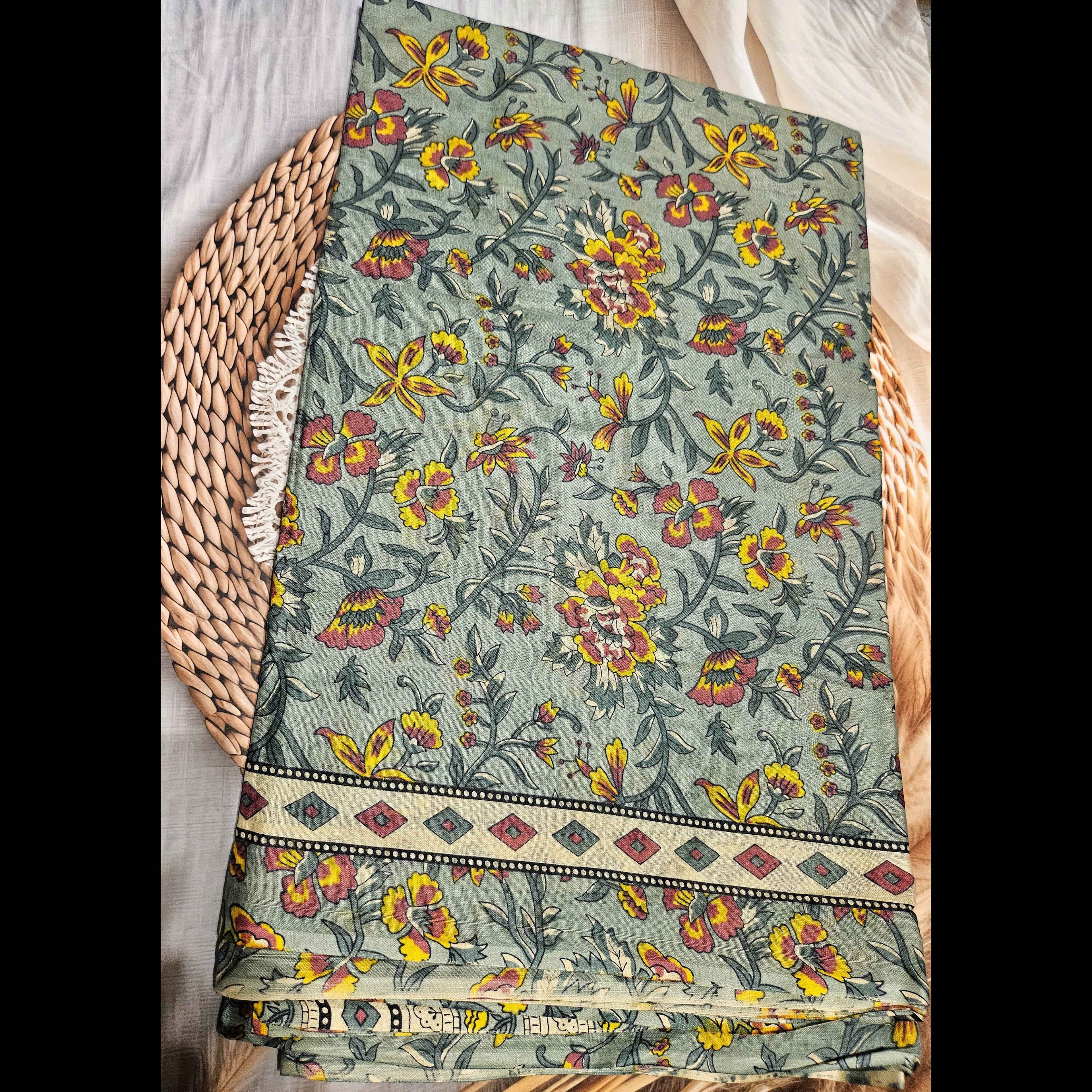 Mul Cotton Jaipur Print Sarees - Elegant ATB Collection of Jaipur Print Mul Cotton Sarees - All things Beautiful ✨️