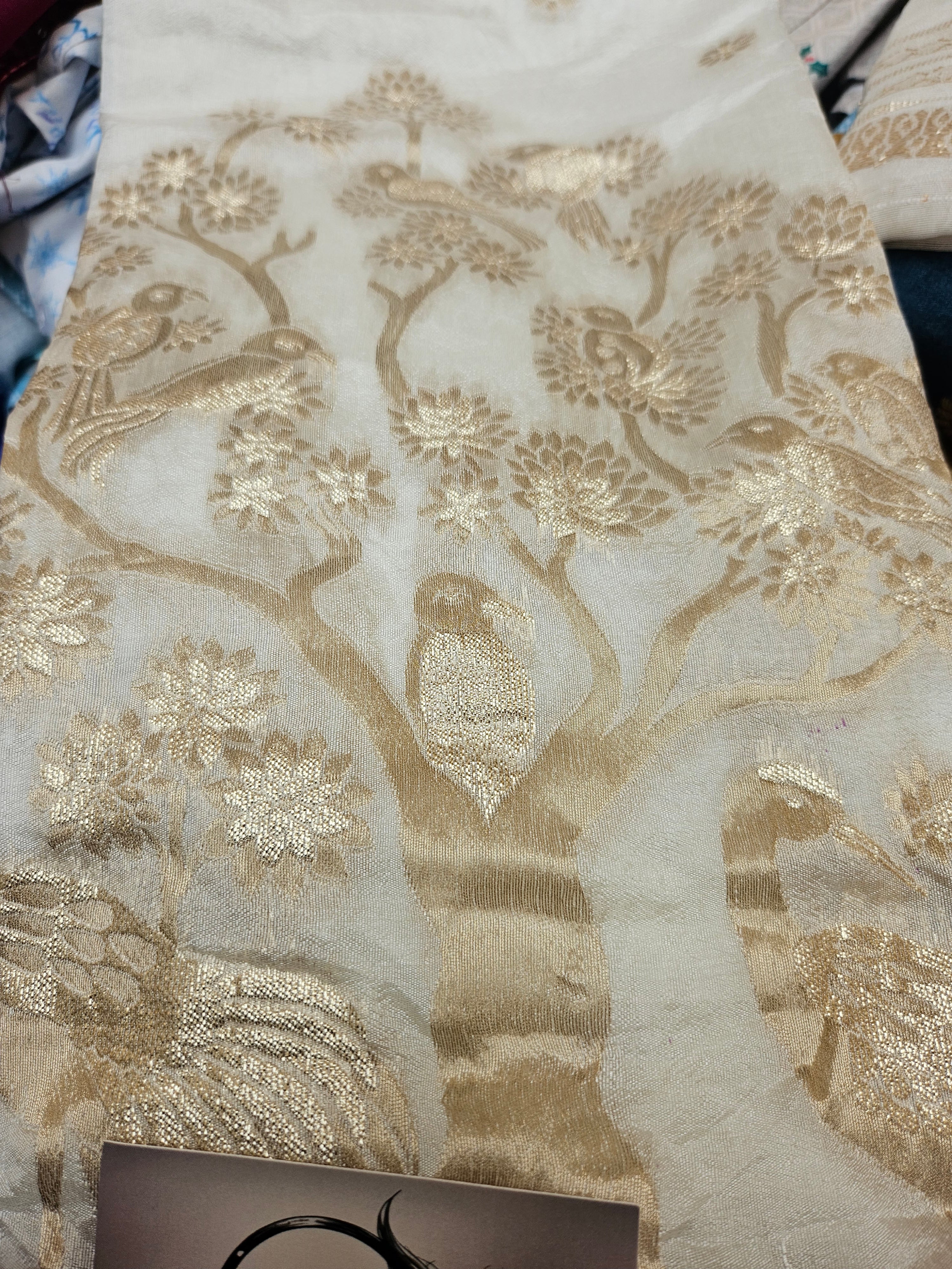 Banarasi Unstitched material - dual shade weaving - ATB ✨️ - All things Beautiful ✨️