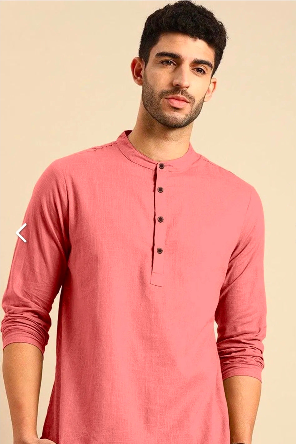 Men's Full Sleeves Short Kurta - Stylish and Comfortable ATB - All things Beautiful ✨️