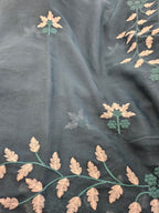 Georgette Leaves embroidery - Saree - ATB - All things Beautiful ✨️