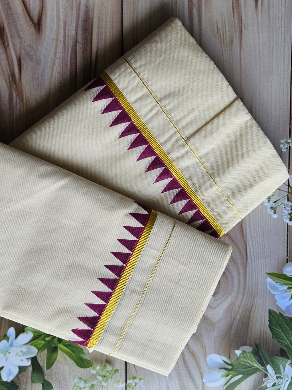 Kerala Mundu Onam Set - Traditional Attire for Celebrating Onam - All things Beautiful ✨️