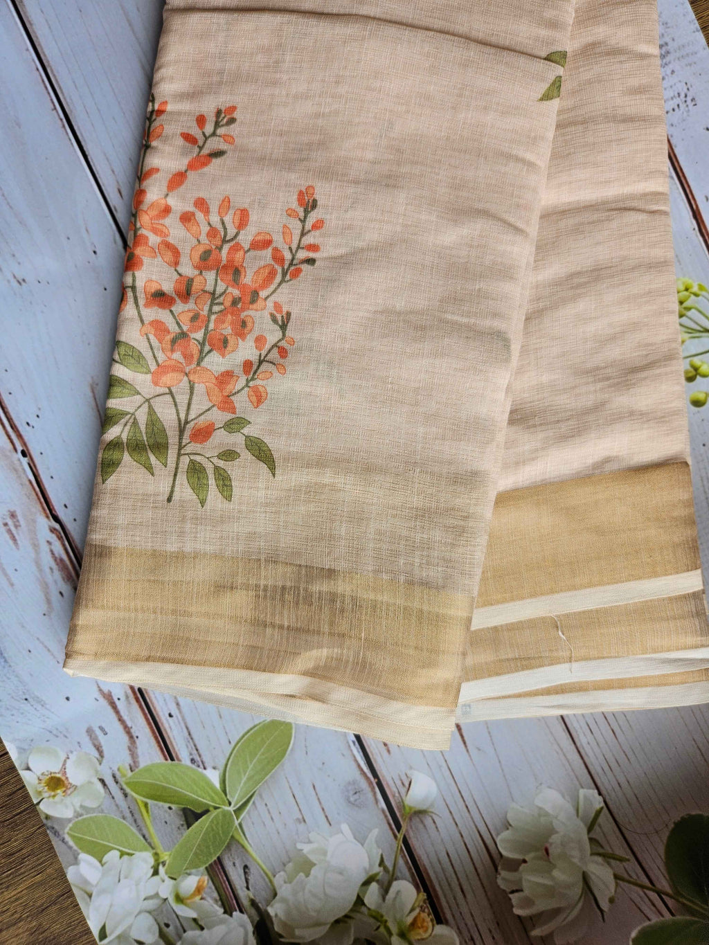 Butterfly bush - Linen Sarees - ATB - All things Beautiful ✨️