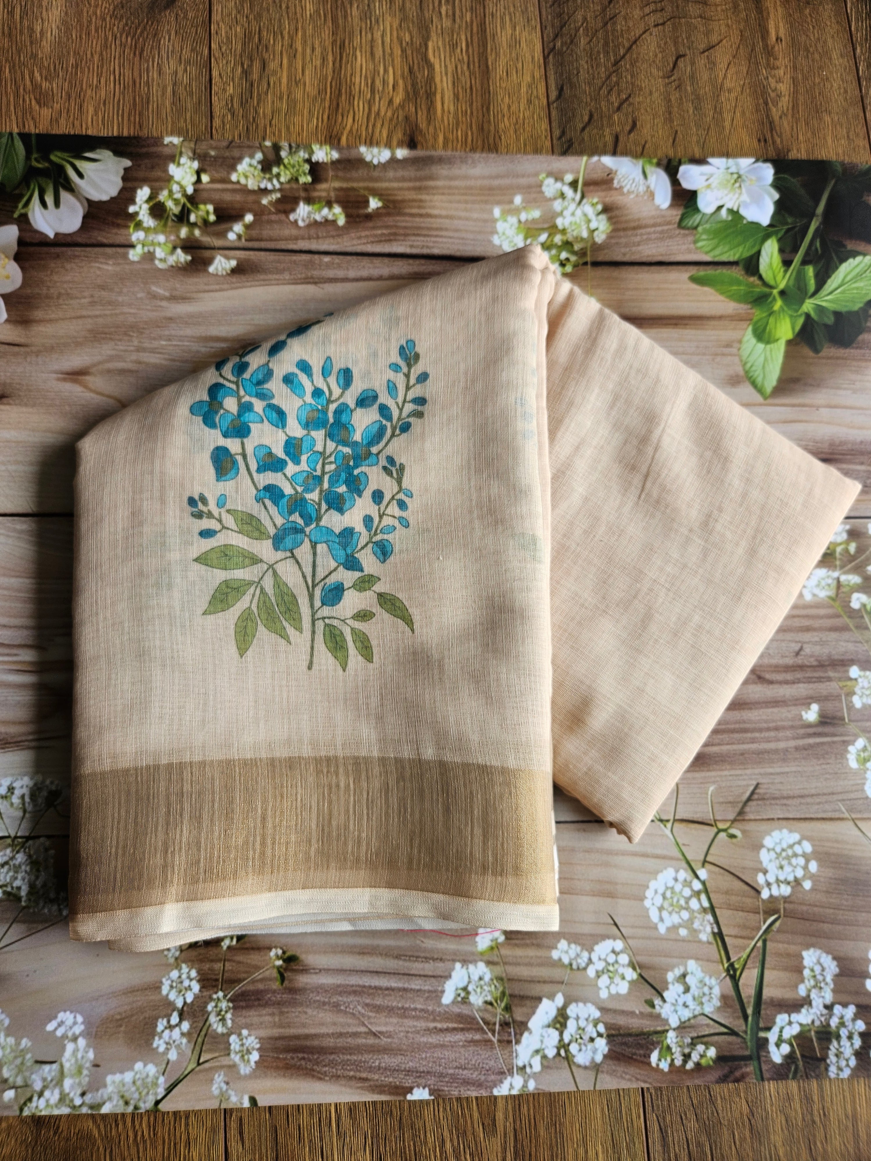Butterfly bush - Linen Sarees - ATB - All things Beautiful ✨️
