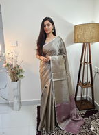 Metallic shade shimmer - Tissue Saree - ATB ✨️ - All things Beautiful ✨️