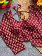 Ajrakh Print Readymade Blouse for Stylish Festive Wear - All things Beautiful ✨️