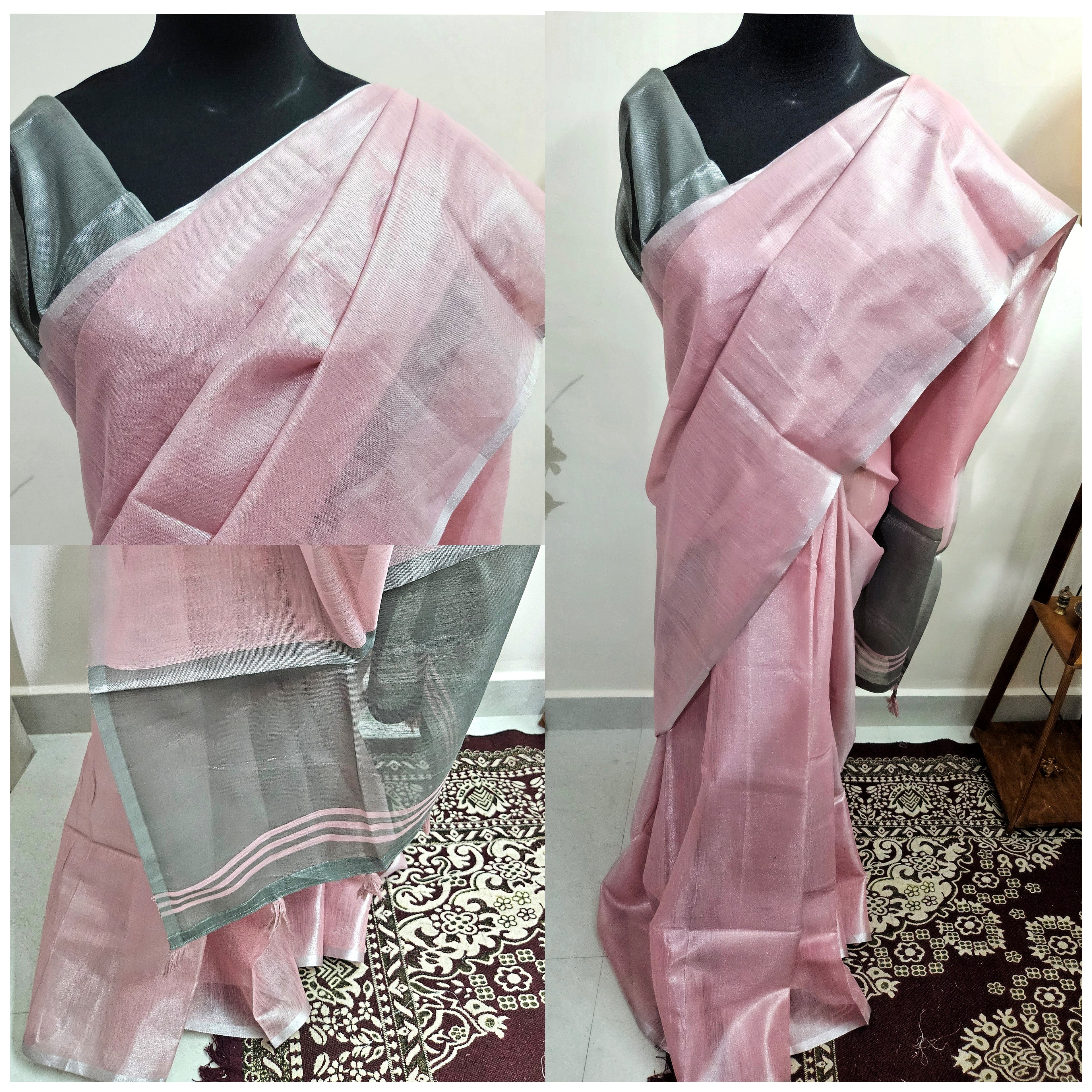 Metallic shade shimmer - Tissue Saree - ATB ✨️ - All things Beautiful ✨️