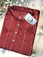 Men's Full sleeve Long Kurta - Silk - ATB - All things Beautiful ✨️