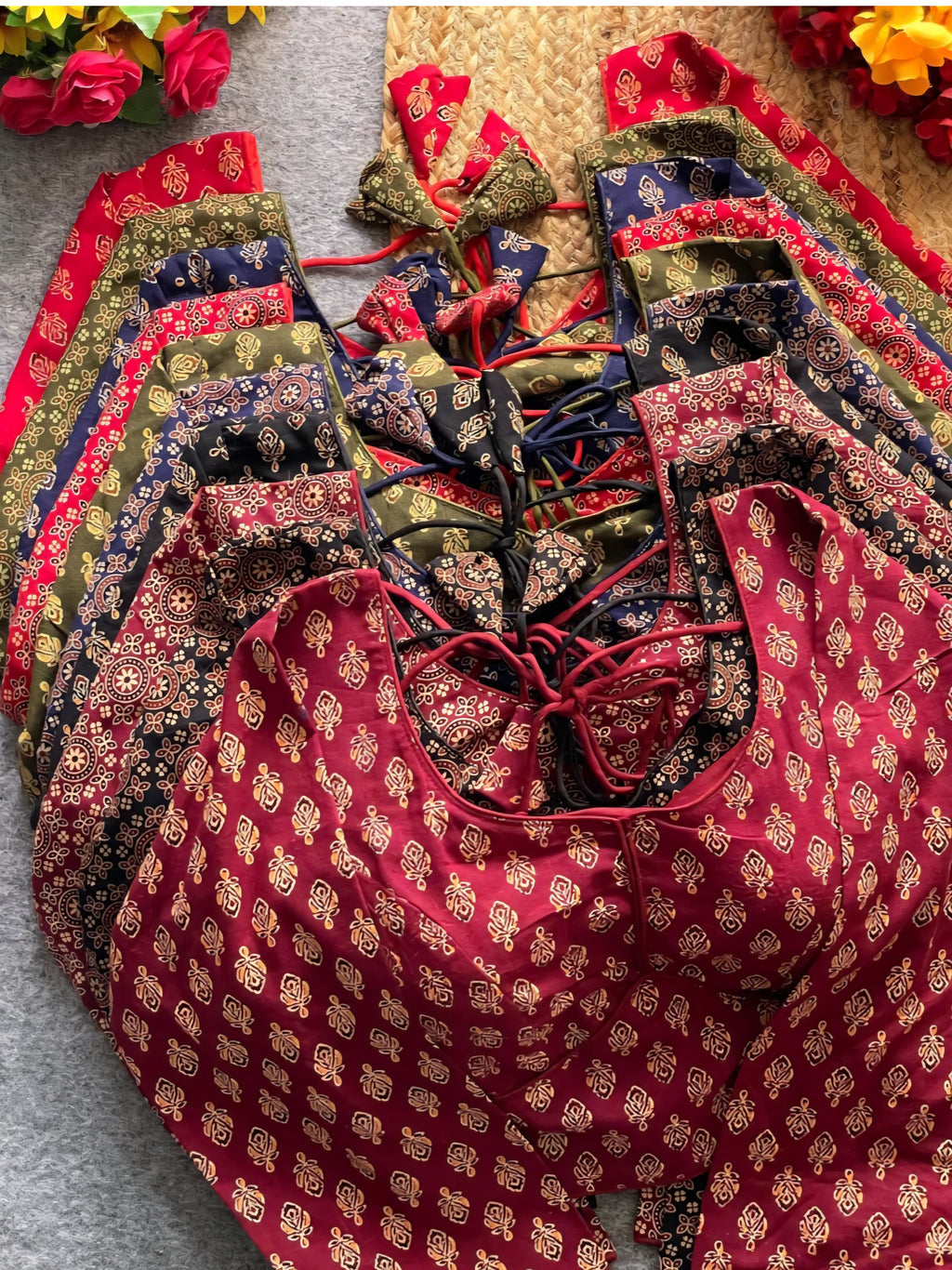 Ajrakh Print Readymade Blouse for Stylish Festive Wear - All things Beautiful ✨️