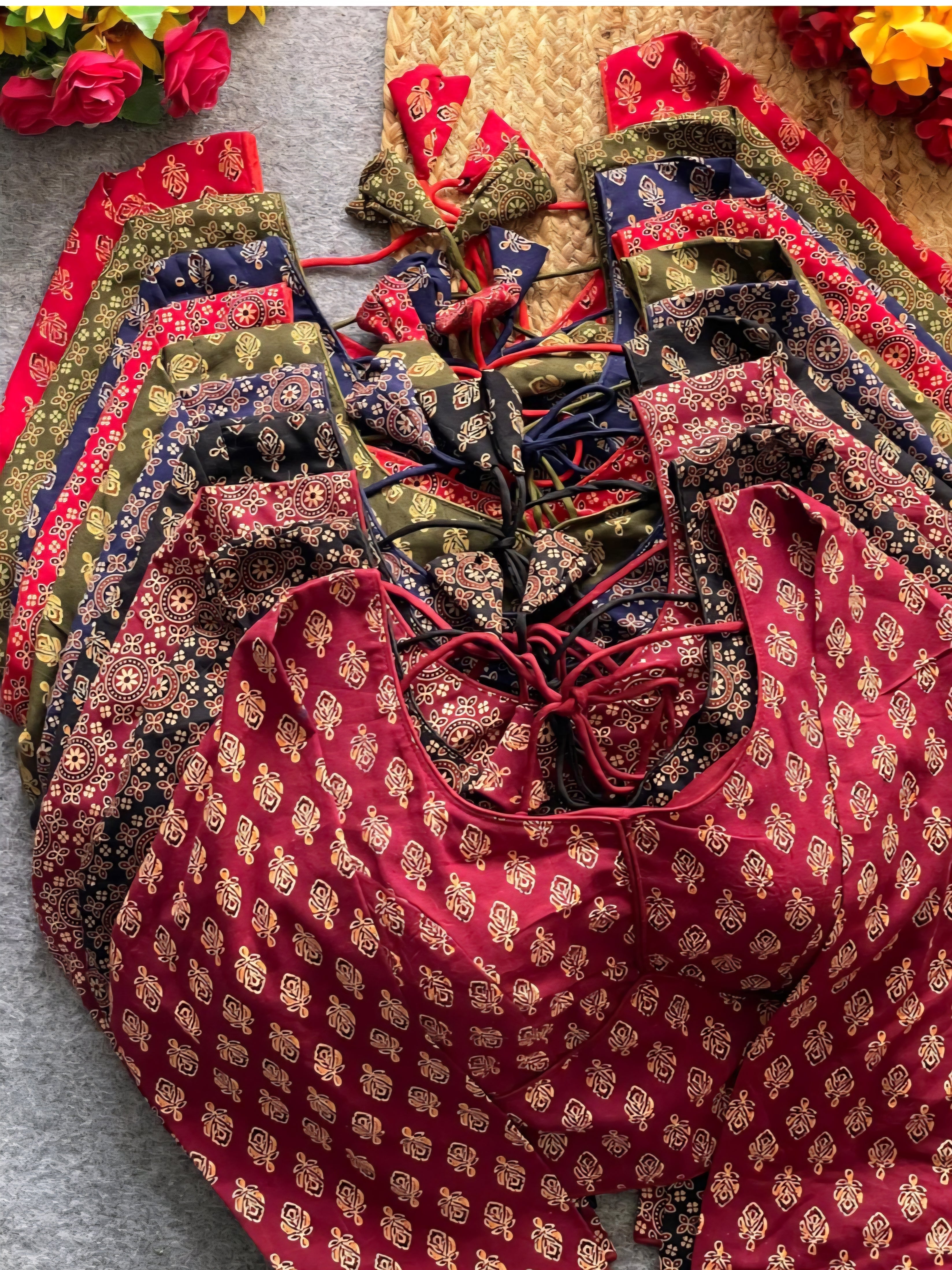 Readymade blouse - Ajrakh print - All things Beautiful ✨️