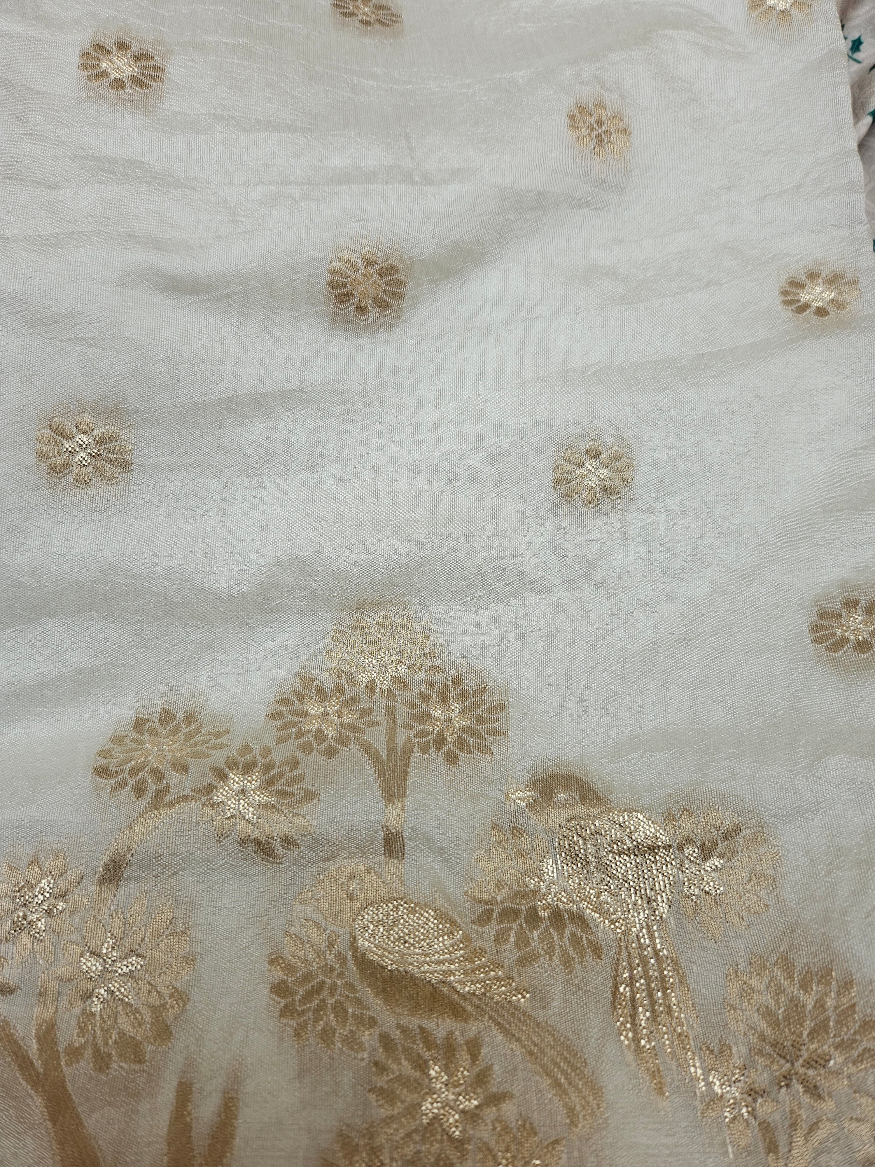 Banarasi Unstitched material - dual shade weaving - ATB ✨️ - All things Beautiful ✨️