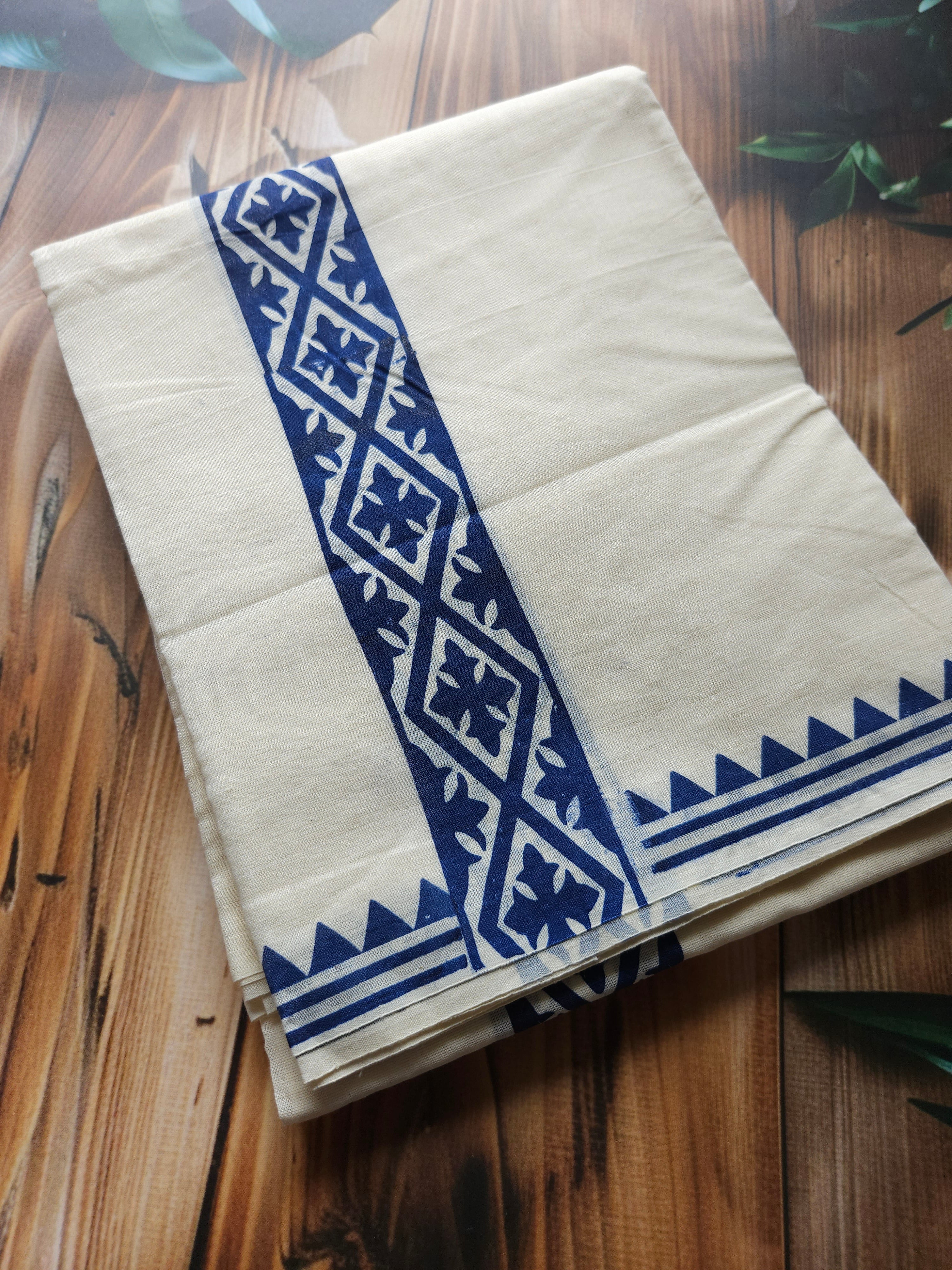 Handblock Printed Mundu - Men's wear - ATB - All things Beautiful ✨️