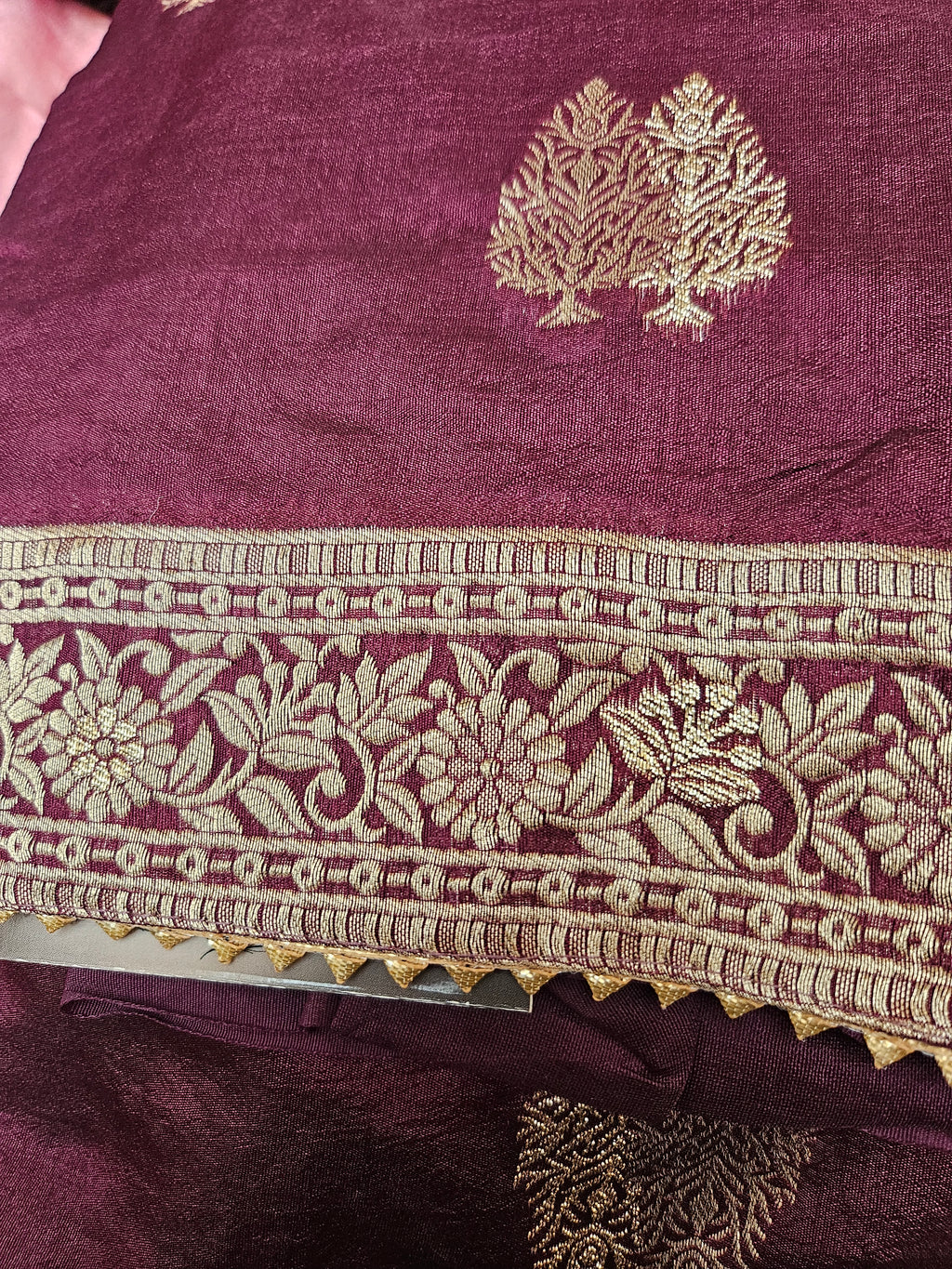Banarasi Unstitched material - dual shade weaving - ATB ✨️ - All things Beautiful ✨️