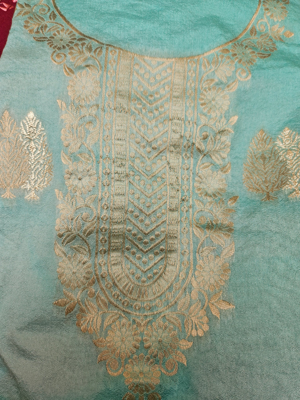 Banarasi Unstitched material - dual shade weaving - ATB ✨️ - All things Beautiful ✨️