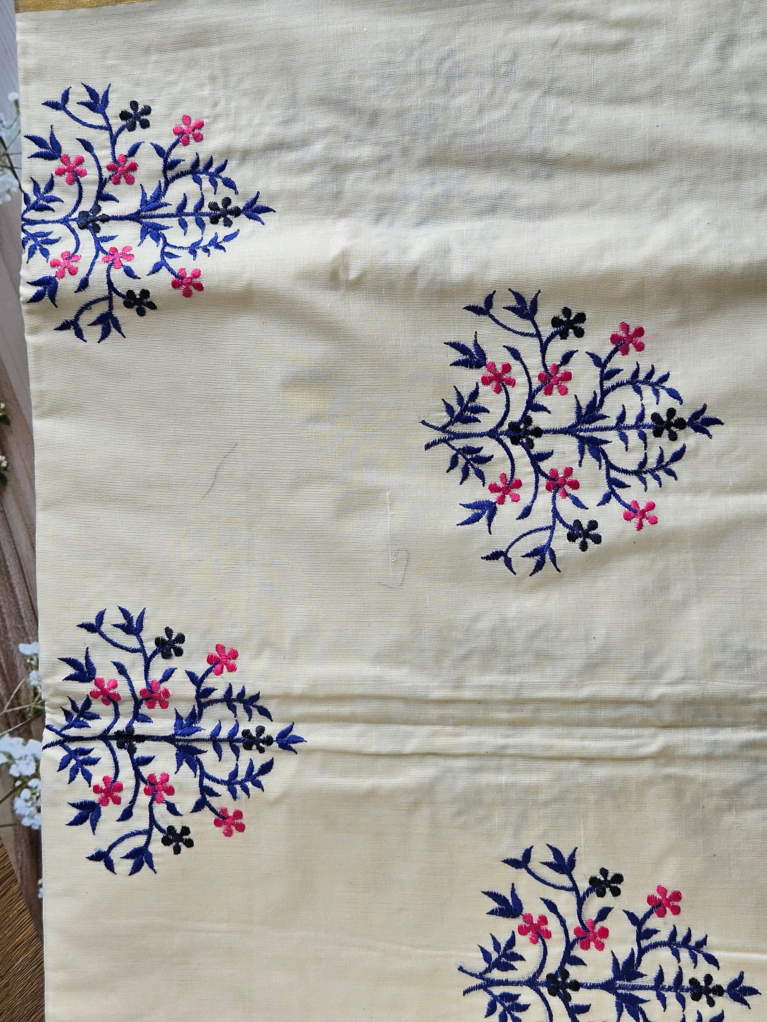 Kerala kasavu - Embroidered Saree - ATB - All things Beautiful ✨️