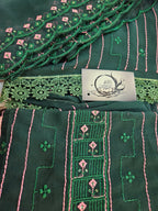 Georgette Embroidered Unstitched material - All things Beautiful ✨️