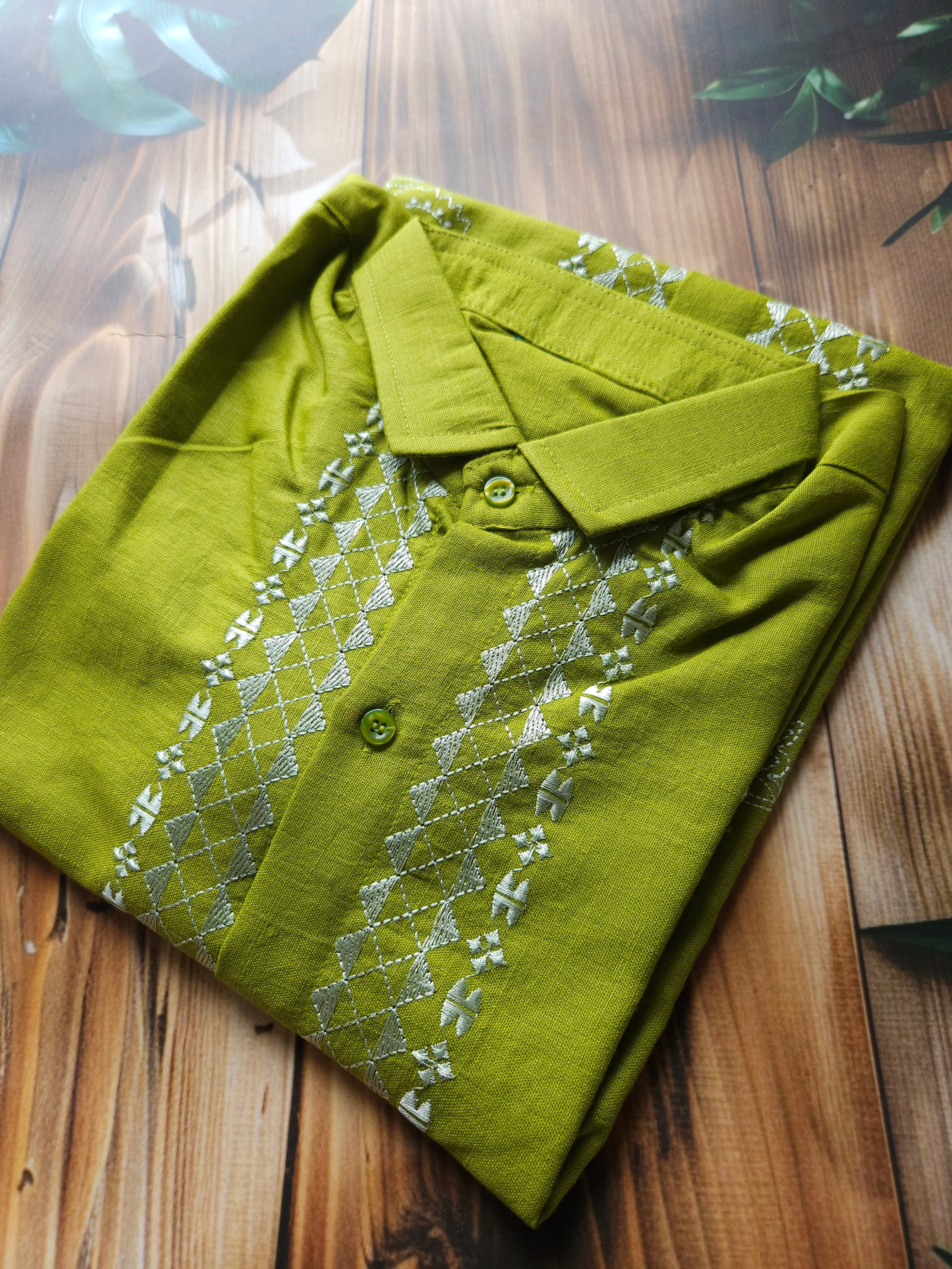 Men's Embroidered Shirt - Festive wear- ATB - All things Beautiful ✨️