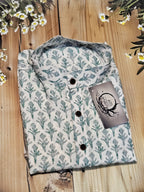 Men's Jaipur Print Short Kurta - Full Sleeves - Stylish Attire from ATB - All things Beautiful ✨️