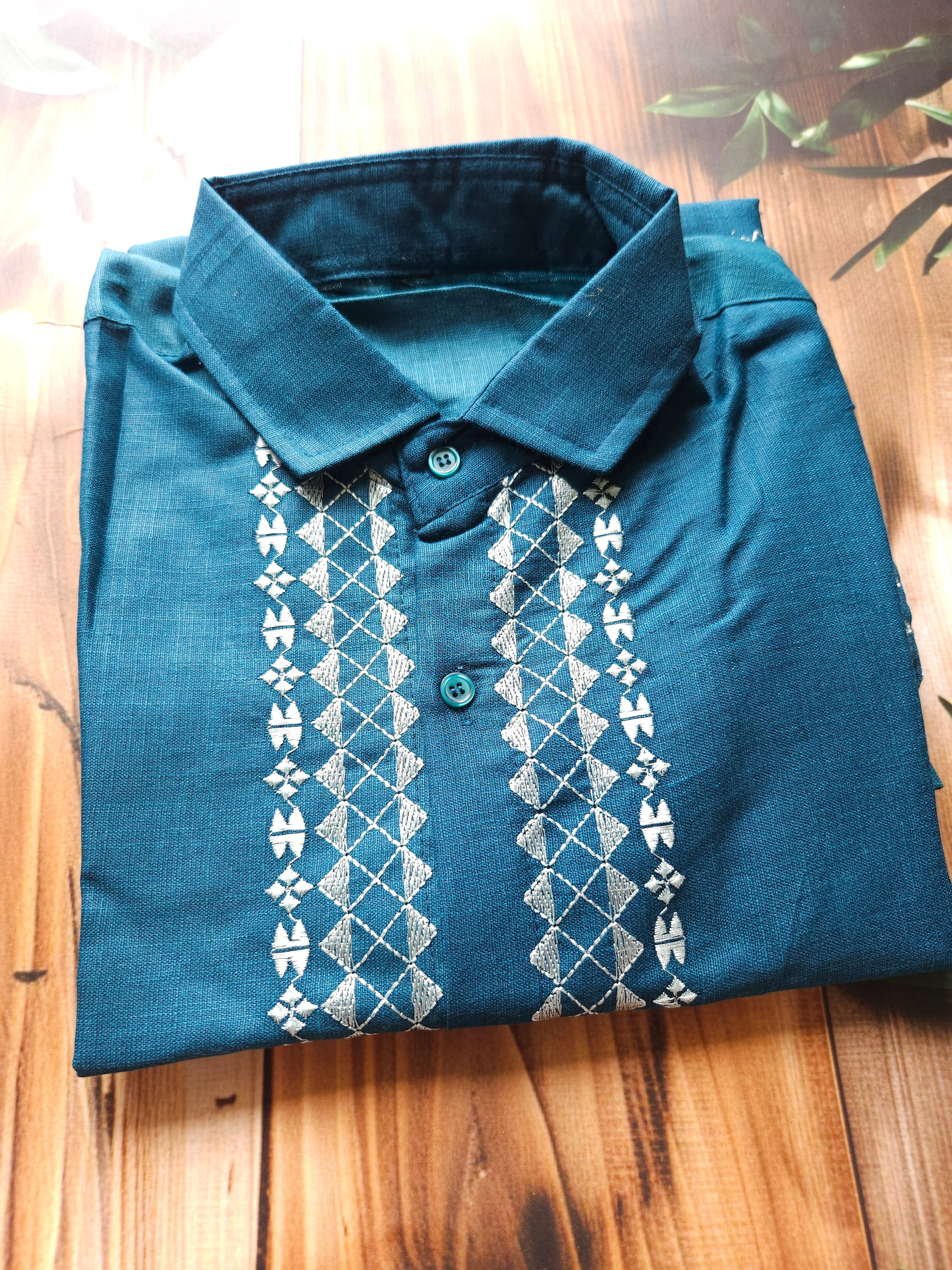 Men's Embroidered Shirt - Festive wear- ATB - All things Beautiful ✨️