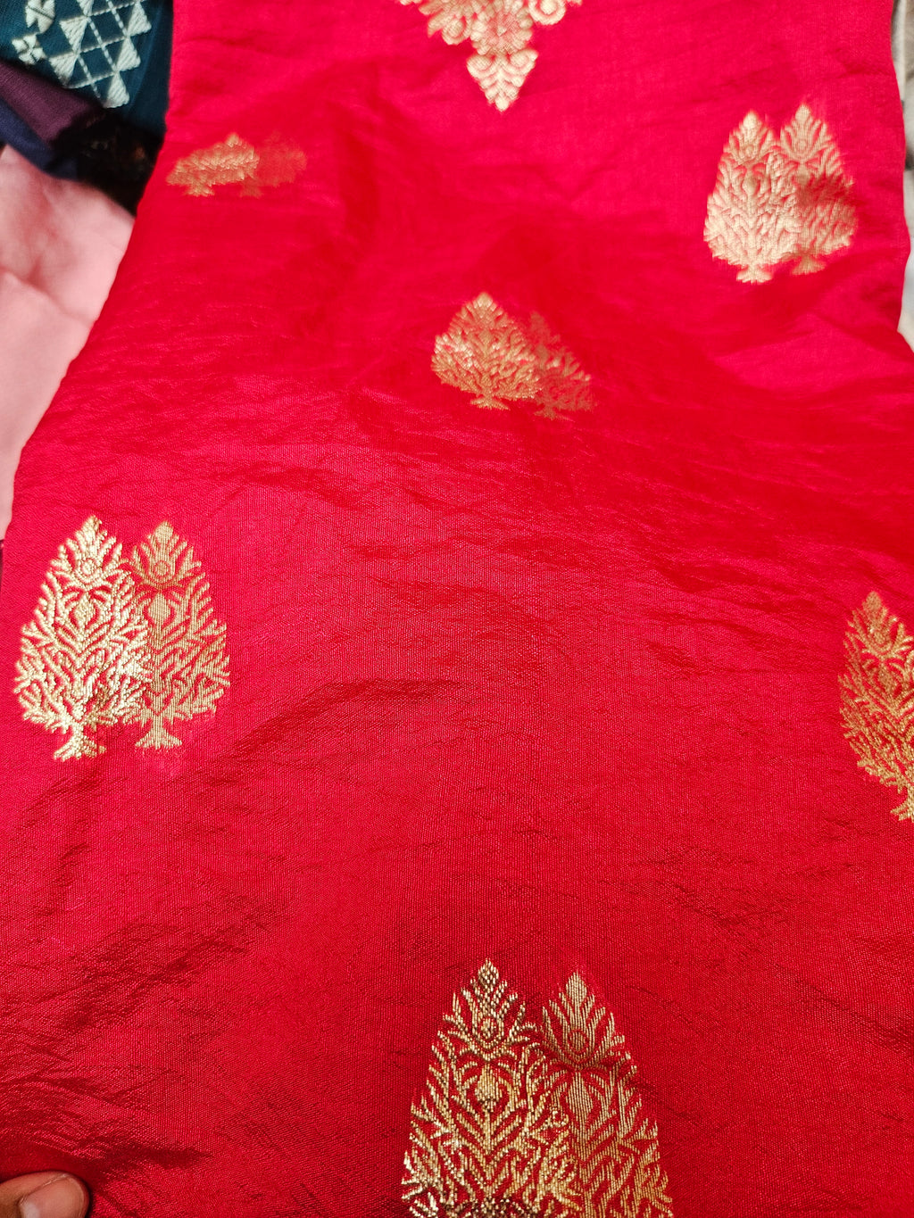 Banarasi Unstitched material - dual shade weaving - ATB ✨️ - All things Beautiful ✨️