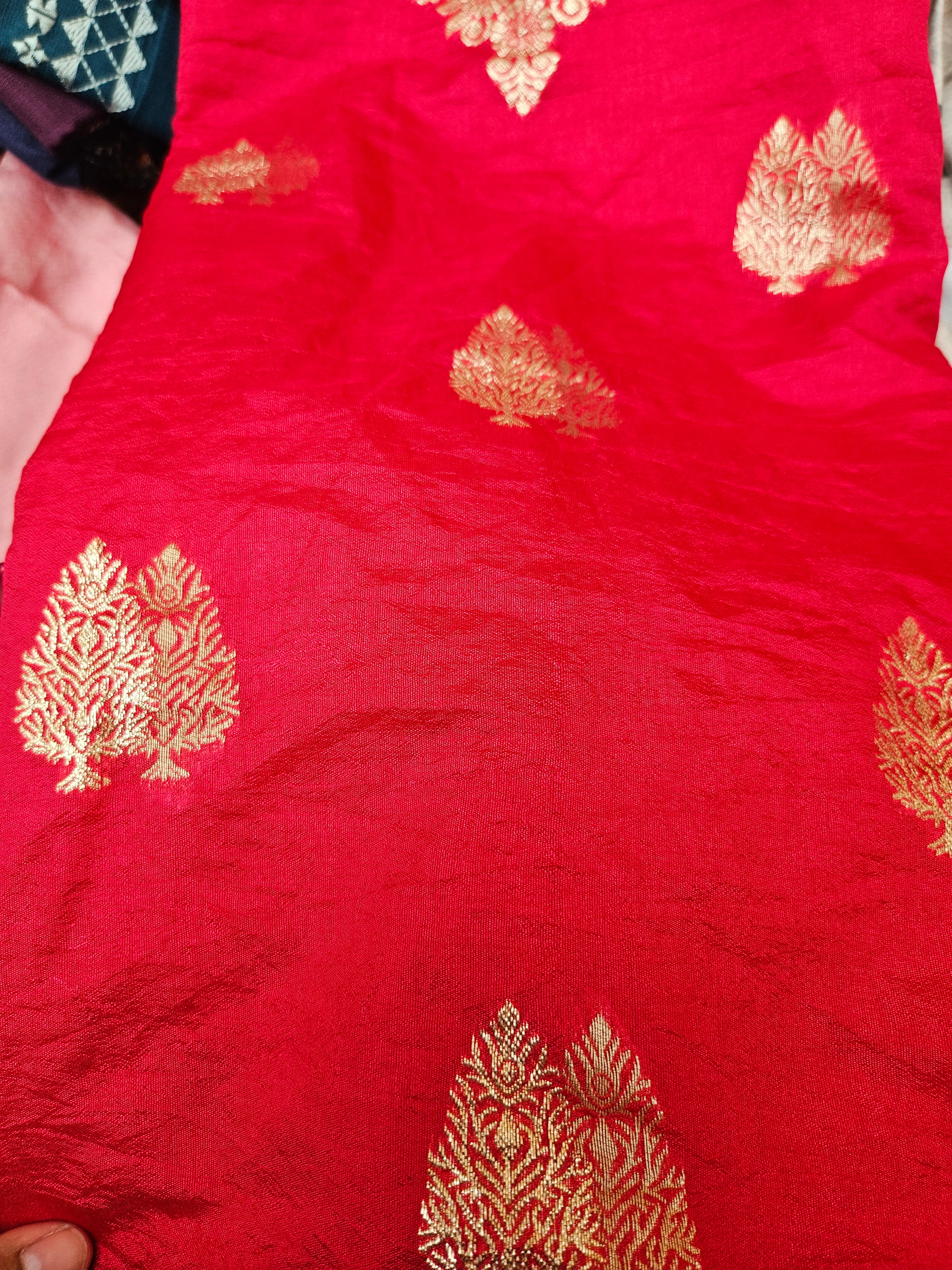 Banarasi Unstitched material - dual shade weaving - ATB ✨️ - All things Beautiful ✨️