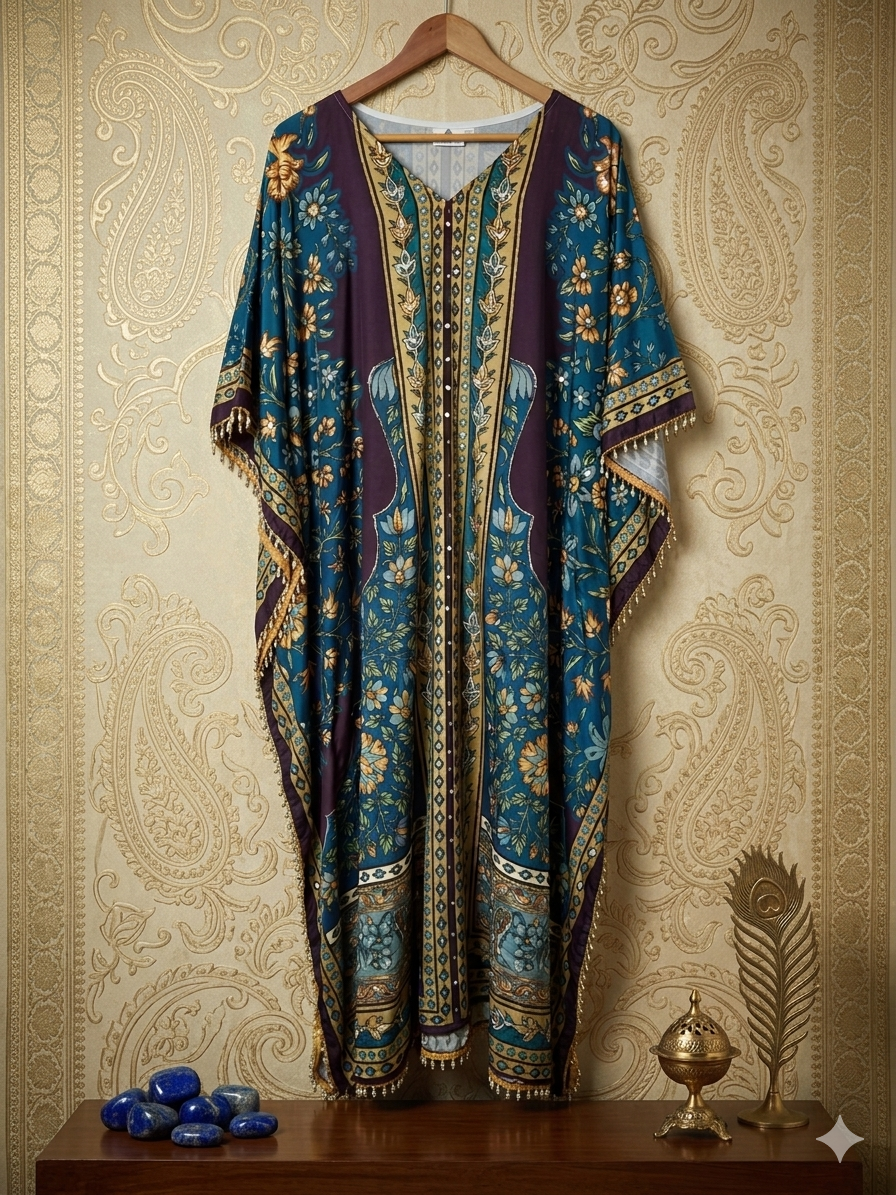 Embellished Kaftan with bottom - All things Beautiful ✨️